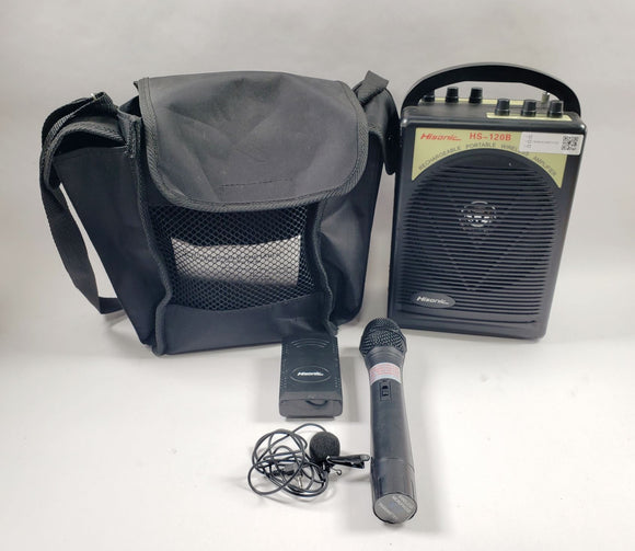 Hisonic HS-120B Wireless Portable Speaker System with Wireless Microphone
