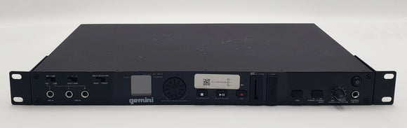 Gemini DRP-1 Professional Digital Recorder SD Card USB Recorder -- 1U Rackmount