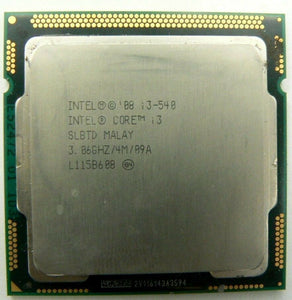 Intel i3-540 @3.06GHZ Processors