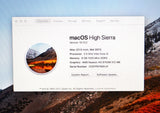 iMac 21.5" / high sierra / 2.5 GHz Intel Core i5 / 8 GB RAM / 500 GB HDD /