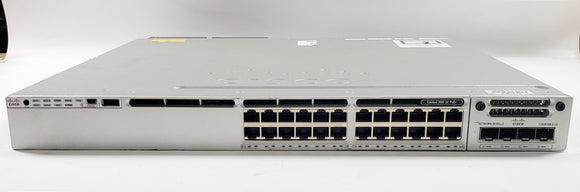 Cisco WS-C3850-24P-L V04 Catalyst 3850 24 Port Gigabit Ethernet PoE+ Switch