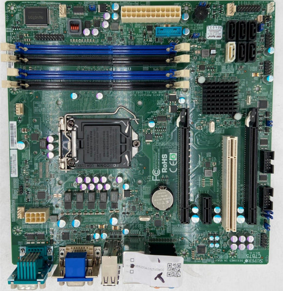 Supermicro C7B75 Motherboard uATX Intel Socket H2 LGA 1155